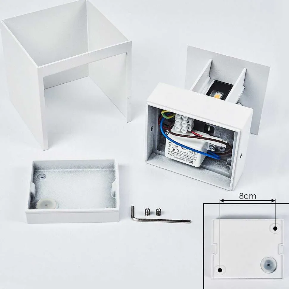 Applique Murale Strandaa Led Blanc, 2 Lumieres