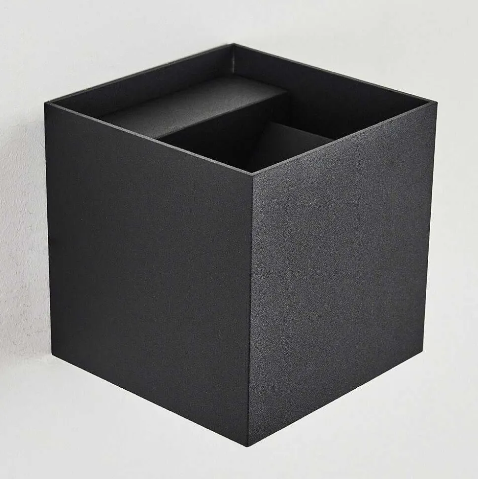 Applique Murale Strandaa Led Noir, 2 Lumieres