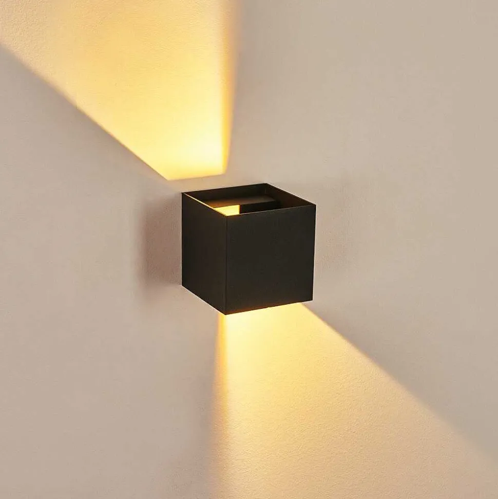 Applique Murale Strandaa Led Noir, 2 Lumieres