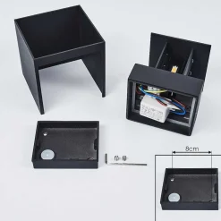 Applique Murale Strandaa Led Noir, 2 Lumieres