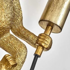 Applique Murale Suardi Or, Noir, 1 Lumiere