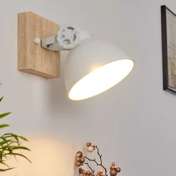 Applique Murale Svanfolk Brun, Blanc, 1 Lumiere