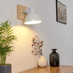 Applique Murale Svanfolk Brun, Blanc, 1 Lumiere