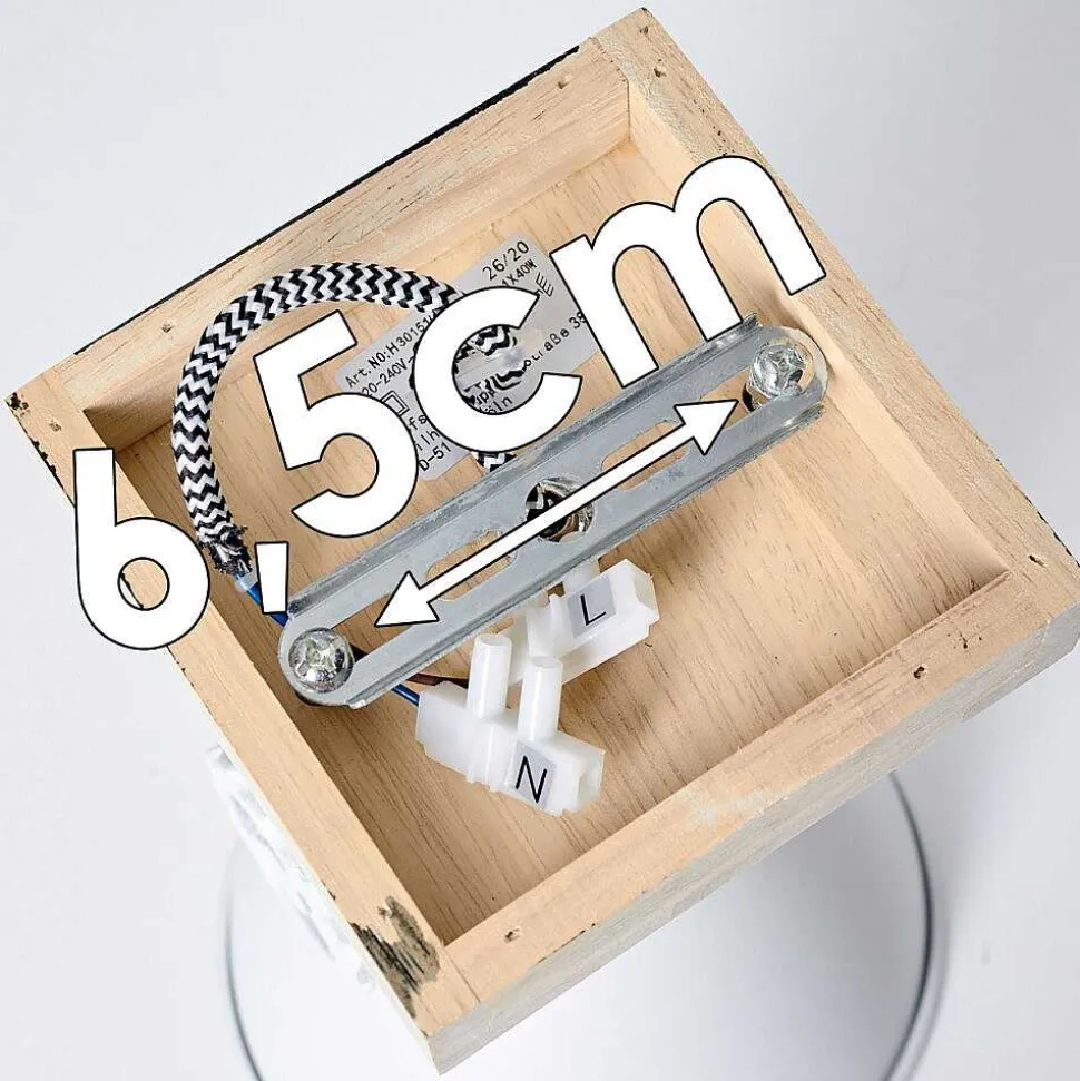 Applique Murale Svanfolk Brun, Blanc, 1 Lumiere