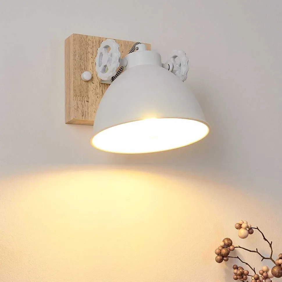 Applique Murale Svanfolk Brun, Blanc, 1 Lumiere