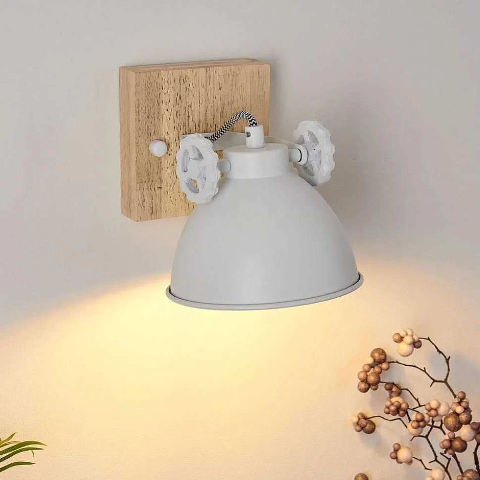 Applique Murale Svanfolk Brun, Blanc, 1 Lumiere