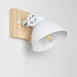 Applique Murale Svanfolk Brun, Blanc, 1 Lumiere