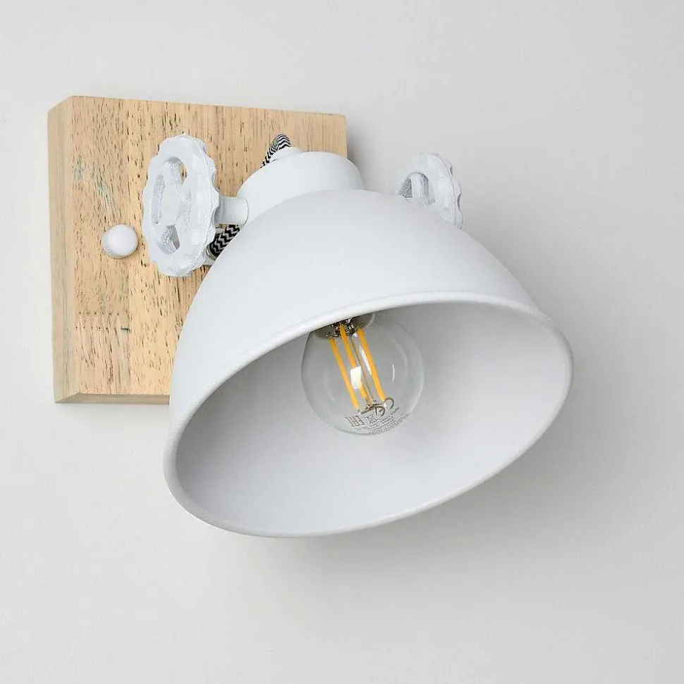 Applique Murale Svanfolk Brun, Blanc, 1 Lumiere