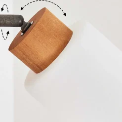 Applique Murale Tercier Argent Oxyde, Ecru, 1 Lumiere