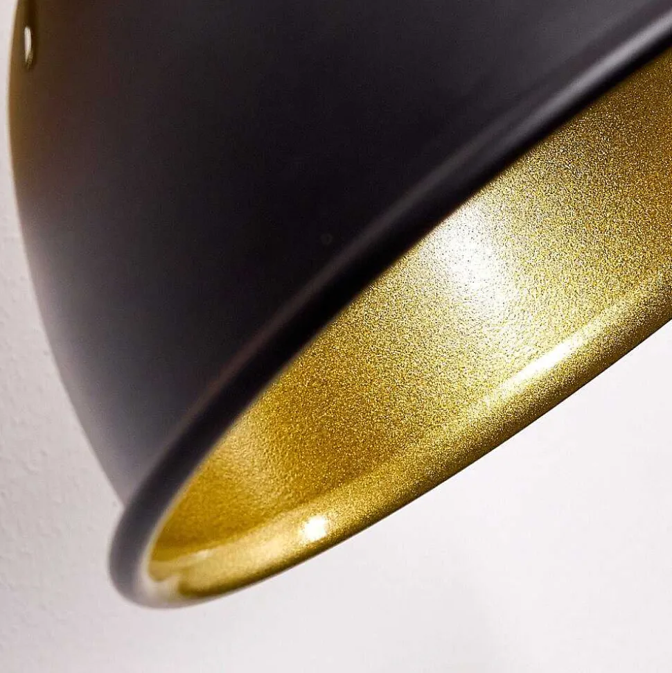 Applique Murale Tina Bois Fonce, Noir, 1 Lumiere