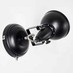 Applique Murale Tina Noir, 1 Lumiere