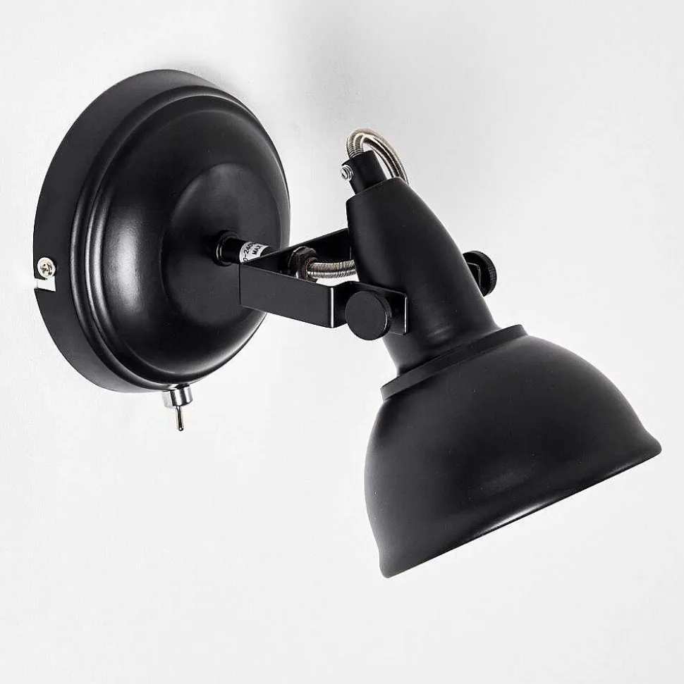 Applique Murale Tina Noir, 1 Lumiere