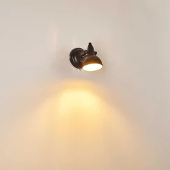 Applique Murale Tina Noir, 1 Lumiere