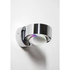 Applique Murale Top-Light Pukwall Led Chrome, 2 Lumieres