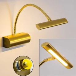 Applique Murale Trio Curtis Led Laiton, 1 Lumiere