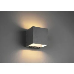 Applique Murale Trio Figo Led Noir, 1 Lumiere, Telecommandes, Changeur De Couleurs