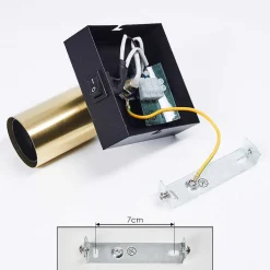 Applique Murale Tulla Noir, 1 Lumiere