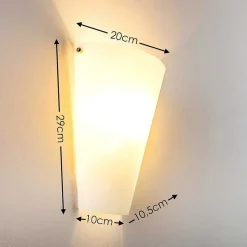 Applique Murale Zera Aluminium, Blanc, 1 Lumiere