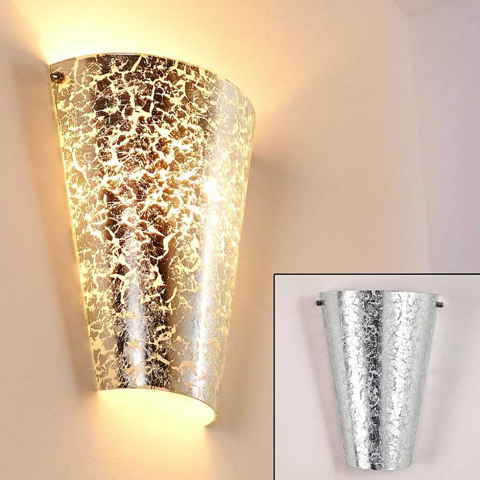 Applique Murale Zera Argente, 1 Lumiere