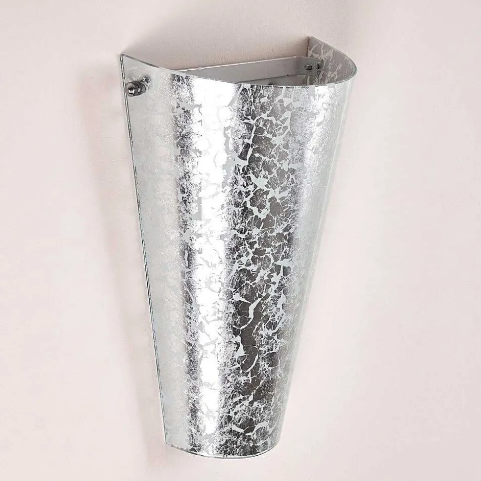 Applique Murale Zera Argente, 1 Lumiere