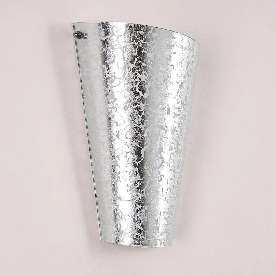 Applique Murale Zera Argente, 1 Lumiere