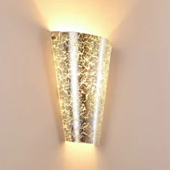 Applique Murale Zera Argente, 1 Lumiere