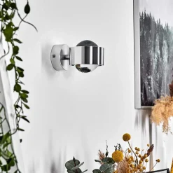 Applique Sapri Argente, 1 Lumiere