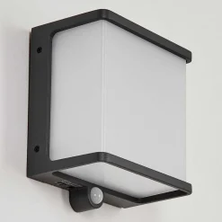 Applique Solaire Burseryd Led Noir, 1 Lumiere, Detecteur De Mouvement