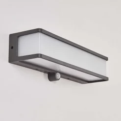 Applique Solaire Burseryd Led Anthracite, 1 Lumiere, Detecteur De Mouvement