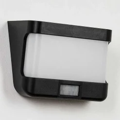 Applique Solaire Colchagua Led Noir, Blanc, 1 Lumiere, Detecteur De Mouvement