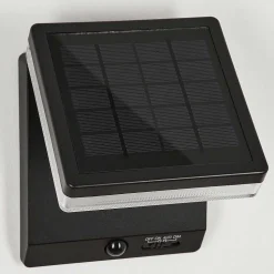 Applique Solaire Lonquimai Led Noir, 1 Lumiere, Detecteur De Mouvement