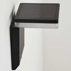 Applique Solaire Lonquimai Led Noir, 1 Lumiere, Detecteur De Mouvement