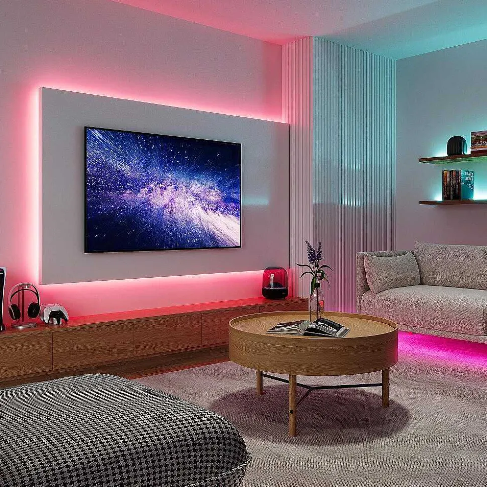 Bande Led Reality Racer Noir, 1 Lumiere, Telecommandes, Changeur De Couleurs