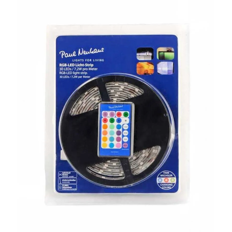 Bandes Led Paul Neuhaus Teania Multicolore, 300 Lumieres, Telecommandes, Changeur De Couleurs