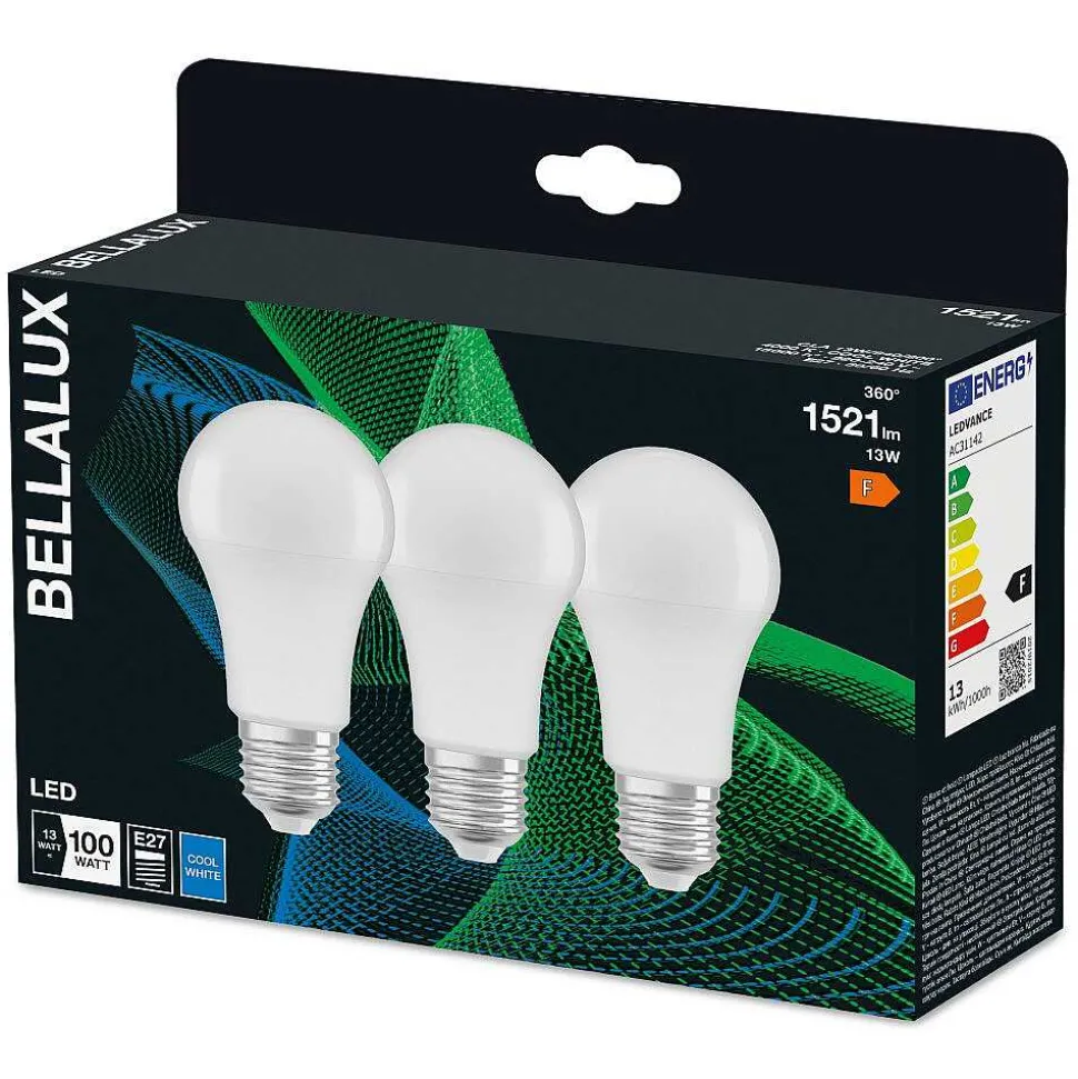 Bellalux® Cla Set De 3 Led E27 13 Watt 4000 Kelvin 1521 Lumen