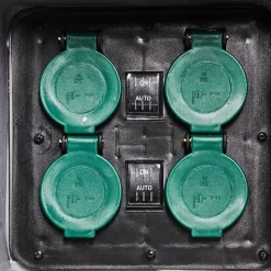 Bloc De Prises Électriques D'Exterieur Tinu Noir