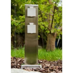 Bloc De Prises Électriques D'Exterieur Catania Acier Inoxydable