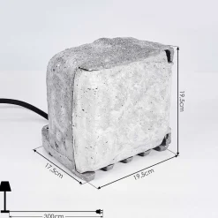 Bloc De Prises Électriques D'Exterieur Tinu Noir, Pierre