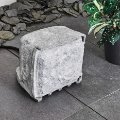 Bloc De Prises Électriques D'Exterieur Tinu Noir, Pierre