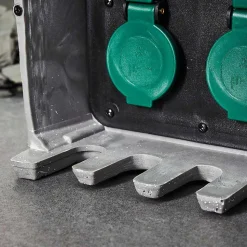 Bloc De Prises Électriques D'Exterieur Tinu Noir, Pierre