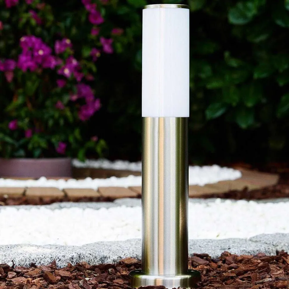 Borne D'Éclairage Caserta Acier Inoxydable, 1 Lumiere