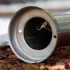 Borne D'Éclairage Caserta Acier Inoxydable, 1 Lumiere