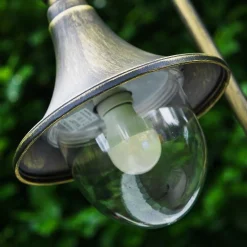 Borne D'Éclairage Elgin Noir Dore, 1 Lumiere