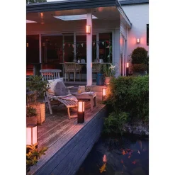 Borne D'Éclairage, Kit D'Extension Philips Hue Ambiance White & Color Impress Led Noir, 1 Lumiere, Changeur De Couleurs