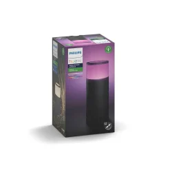 Borne D'Éclairage, Kit D'Extension Philips Hue Ambiance White & Color Calla Led Noir, 1 Lumiere, Changeur De Couleurs