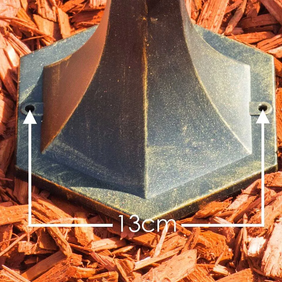 Borne Lumineuse Antibes Brun Dore, 1 Lumiere