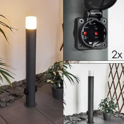 Borne Lumineuse Buhrkall Anthracite, 1 Lumiere