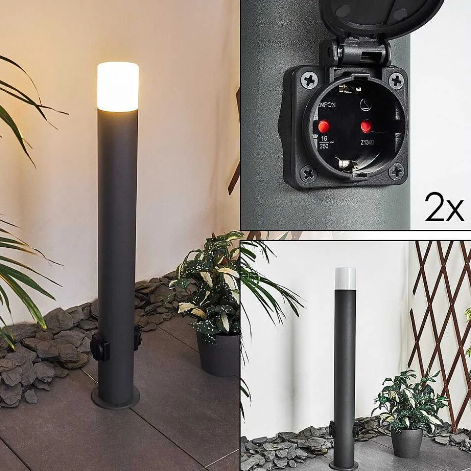 Borne Lumineuse Buhrkall Anthracite, 1 Lumiere