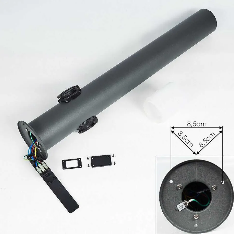 Borne Lumineuse Buhrkall Anthracite, 1 Lumiere