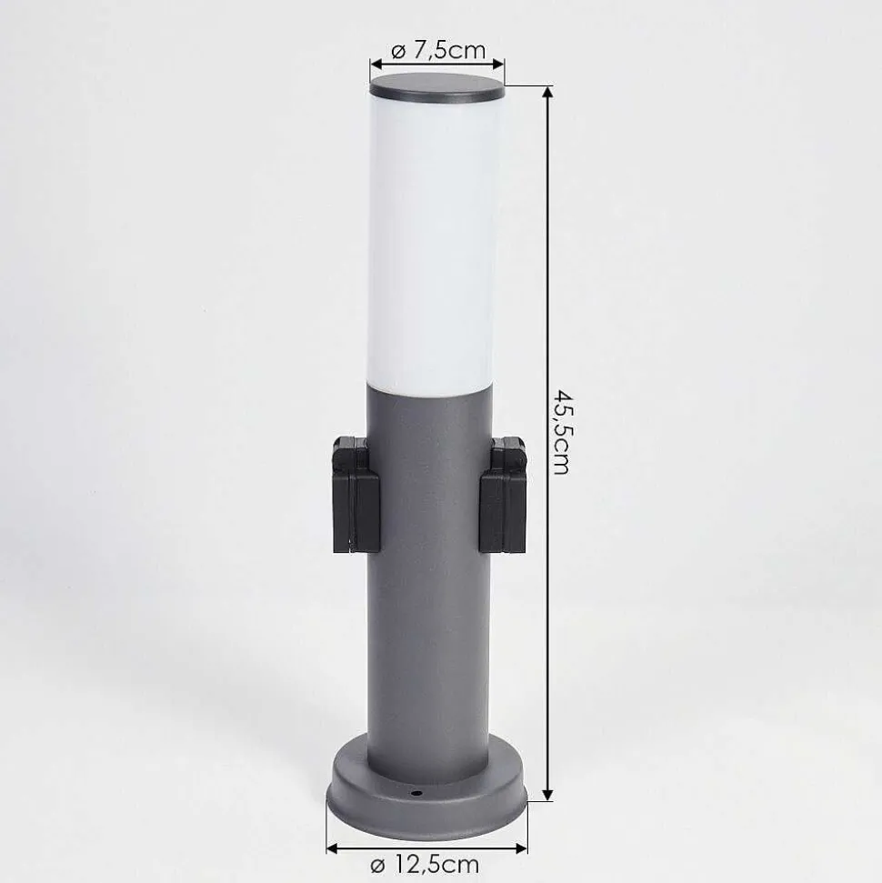 Borne Lumineuse Caserta Anthracite, 1 Lumiere